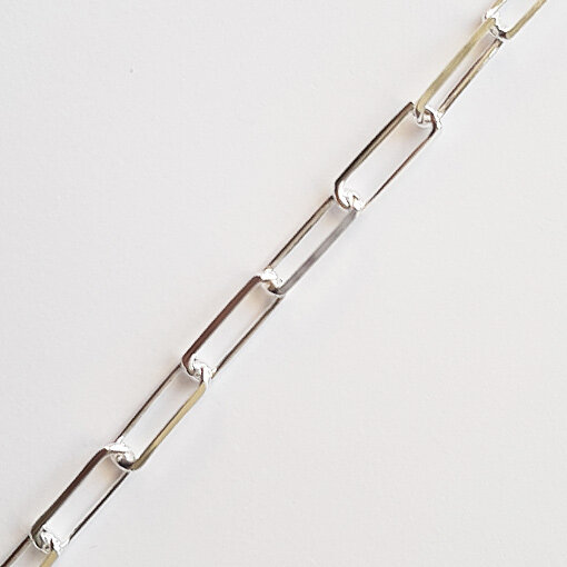 Paperclip Silberkette 13,6 x 4,6mm / 1cm / silber