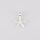 Flower Pendant 19mm / 3 pieces / silver