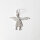 Angel Pendant 15mm / 3 pieces / silver