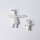 Angel Pendant 15mm / 3 pieces / silver