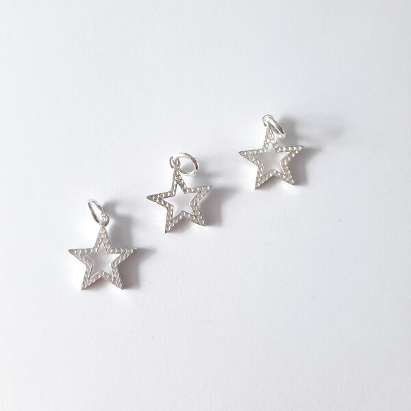 Open Star Charm