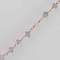 Silver Chain with Tanzanite