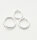 Jump ring, open 4mm / 10g / aaprox. 162 pieces / silver