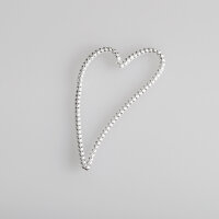 Herz 20 x 10mm / 5 Stück / silber