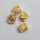 Octaeder, vergoldet 2,5mm / 10g / ca. 153 Stück / gold