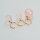 Rose Quartz Pendant 8mm / 3 pieces / rose
