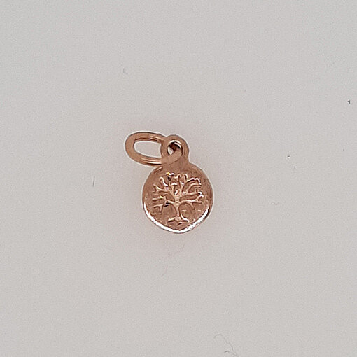 Lebensbaum 11 x 8mm / 5 Stück / silber