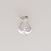 Lebensbaum 11 x 8mm / 5 Stück / silber