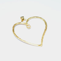 Large Open Heart Pendant