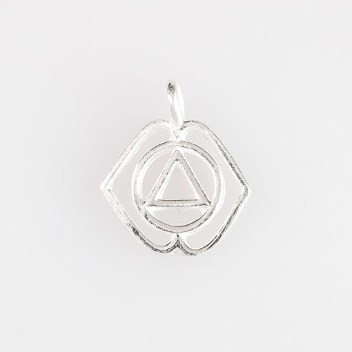 Stirn Chakra 8mm / 10 Stück / silber