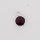 Garnet 9mm / 5 pieces / silver
