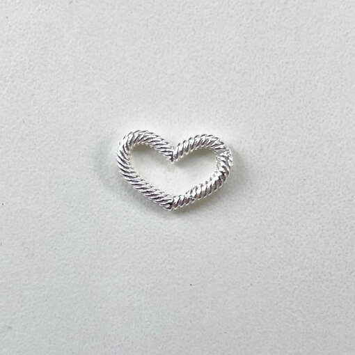 Herz Karabiner 16 x 11mm / 1 Stück / silber