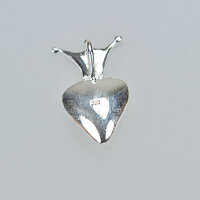 Heart with Crown Pendant