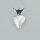 Heart with Crown Pendant