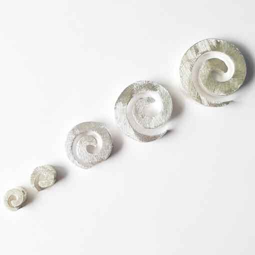Schnecke 10mm / 1 Stück / silber