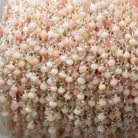 Silberkette mit pink Opal