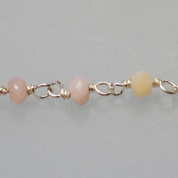 Silberkette mit pink Opal