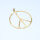 Peace Pendant 40mm / 1 piece / gold