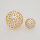 Kugel, bicolor 20mm / 1 Stück / gold