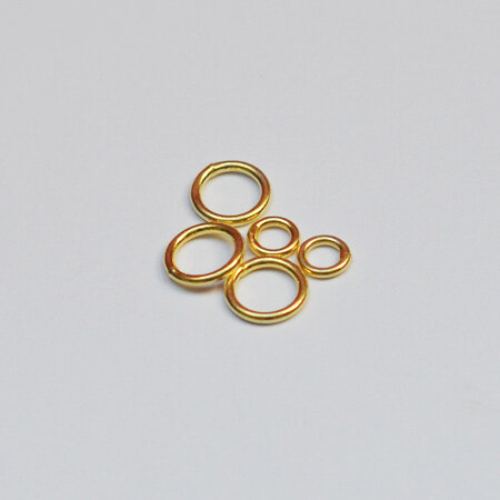 Öse, geschlossen 4mm / 5g / ca. 66 Stück / gold