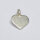Heart Charm 9mm / 5 pieces / silver