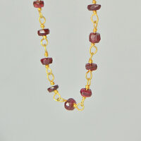 Silver Chain with Ruby
