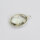 green Anethyste 10 x 8mm / 5 pieces / silver