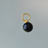 Onyx Pendant 10mm / 3 pieces / gold