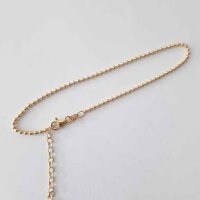 Fusskette 27cm / 3 Stück / gold