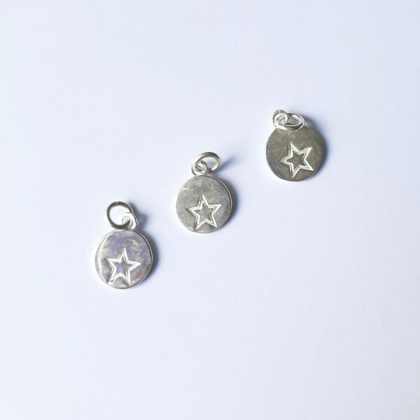 Round Charm with Star