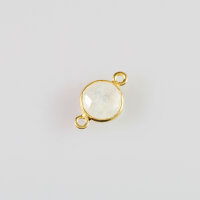 Moonstone 8mm / 5 pieces / gold