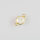 Moonstone 8mm / 5 pieces / gold