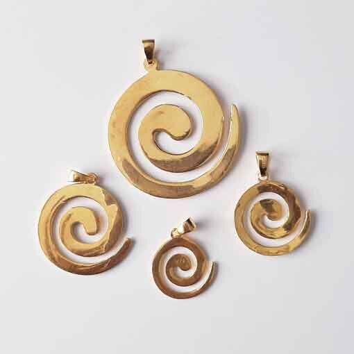 Spirale 20mm / 1 Stück / gold