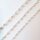 Silver Chain with Freswater Pearl 2,5mm / 1cm / silver