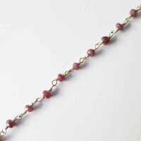Silver Chain with Ruby