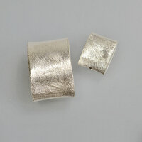 Bead 16 x 11 x 9mm / 2 pieces / silver