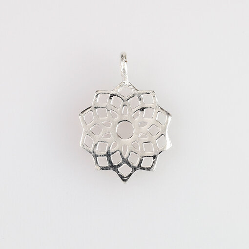 Crown Chakra 9mm / 10 pieces / silver