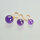 Amethyst Pendant 8mm / 3 pieces / rose