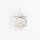 Sakral Chakra 8 x 9,5mm / 10 pieces / silver