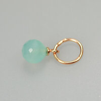 Aqua-Calcedonkugel 10mm / 3 Stück / rosé