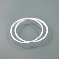 Kreis 22mm / 10 Stück / silber