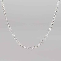 Silver Rolo Chain, faceted  38cm / 1,1mm / 1 piece / silver