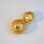 Bead, Matt-Surface 22mm / 1 piece / gold