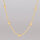 Silver Chain with Beads 60cm / 0,8mm / gold