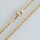 Silver Necklace  45cm  / 1,9mm / 1 piece / gold