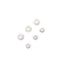 Perle 3 x 5mm / 10g / ca. 33 Stück / silber