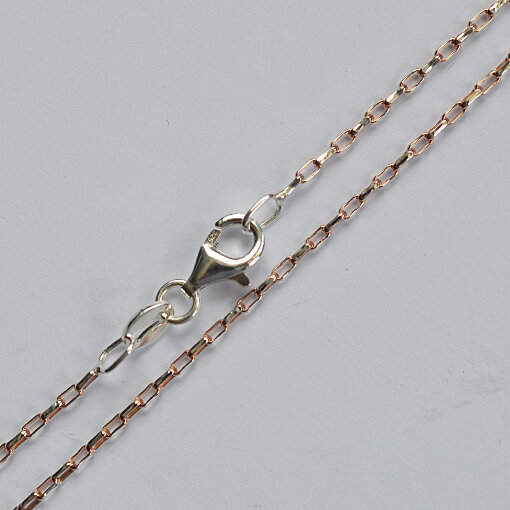 Silver Chain 45cm / 1 piece / rosè