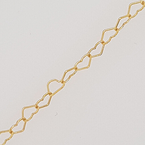 Silver Chain  5 x 4mm / 1cm / gold