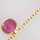 Silver Chain gold plated  5mm / 1cm / gold / Moonstone