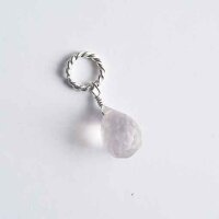 Semi Precious Gemstone Drop Citrine / 5g / approx. 10 pieces / silver